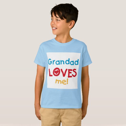Opa Loves Me T-shirts en geschenken (Voorkant volledig)