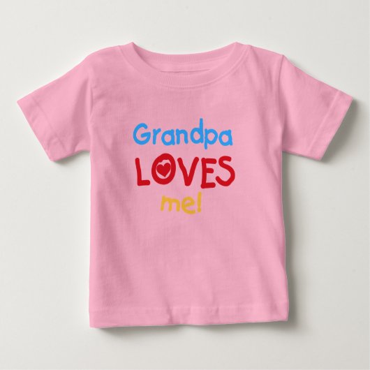 Opa Loves Me T-shirts en geschenken (Voorkant)