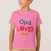 Opa Loves Me T-shirts en geschenken (Voorkant)