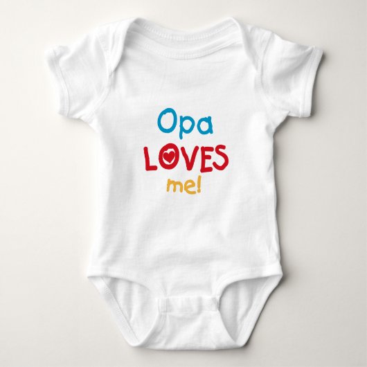 Opa Loves Me T-shirts en geschenken (Voorkant)