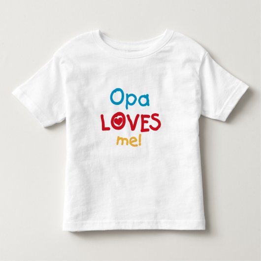 Opa Loves Me T-shirts en geschenken (Voorkant)