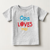 Opa Loves Me T-shirts en geschenken (Voorkant)