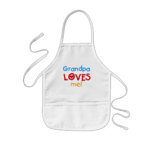 Opa Loves Me T-shirts en geschenken Kinder Schort