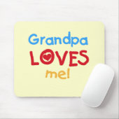 Opa Loves Me T-shirts en geschenken Muismat (Met muis)