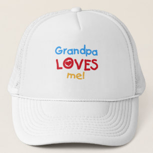 Opa Loves Me T-shirts en geschenken Trucker Pet