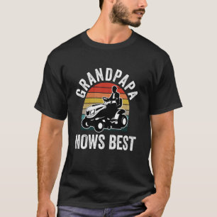 Opa Maait Het Best Funny Tuinman Verzorging Gazon T-shirt