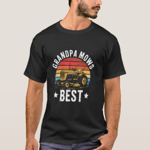 Opa Maait Het Best Grappige Gazon Verzorging Maaie T-shirt