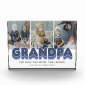 Opa Man Myth Legend Foto Block (Voorkant)