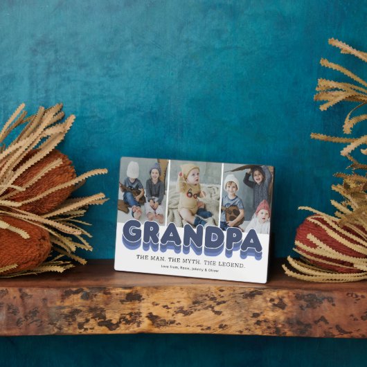 Opa Man Myth Legend Foto Plaque Fotoplaat (Zijkant)