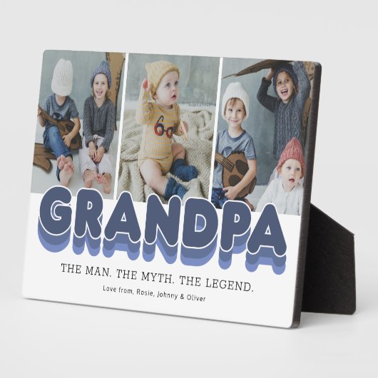 Opa Man Myth Legend Foto Plaque Fotoplaat (Zijkant)