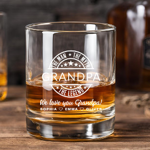 Opa Man Myth Legend Vaderdag Whisky Glas