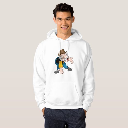 Opa Mannen Hoodie (Voorkant volledig)