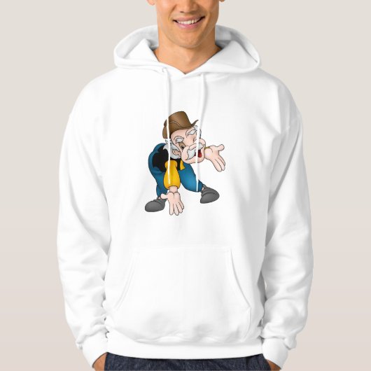 Opa Mannen Hoodie (Voorkant)