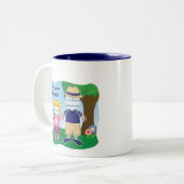  opa-meisje tweekleurige koffiemok (Voorkant links)