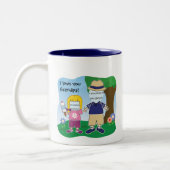  opa-meisje tweekleurige koffiemok (Links)