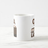 Opa met chocolade koffiemok (Center)