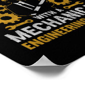 Opa met een mechanische techniek poster (Hoek)