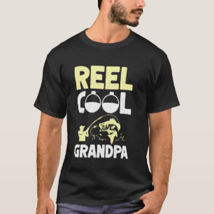 Opa met hengel echt cool t-shirt