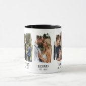 Opa Mijlpalen Foto's & Jaar Custom Text Gift Mok (Midden)