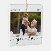 Opa Modern Kerstaandenken Keramisch Ornament (Rechts)