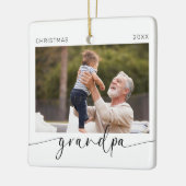 Opa Modern Kerstaandenken Keramisch Ornament (Links)