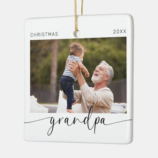 Opa Modern Kerstaandenken Keramisch Ornament (Links)