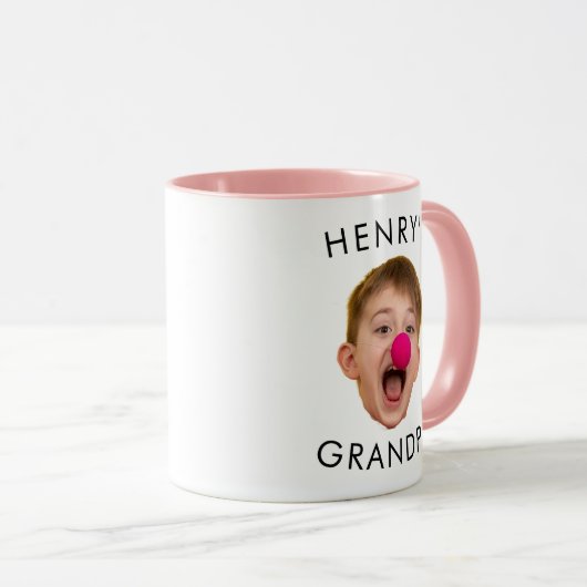 Opa Mok Cadeau, Baby Gezicht Papa, Aangepaste Gezi (Voorkant rechts)