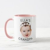 Opa Mok Gift, Baby Foto Mok, Baby Gezicht Gift (Links)