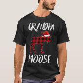 Opa Moose Buffalo Red Pset Santa Kerstmis Fa T-shirt (Voorkant)