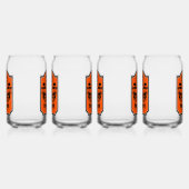 Opa motorrijder blikvorm glas (Links)