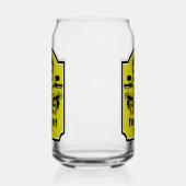 Opa motorrijder blikvorm glas (Links)