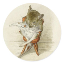 Opa Mouse Een krant lezen