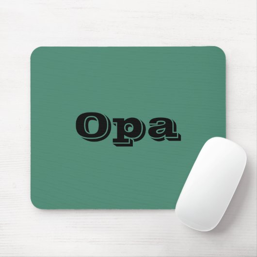 "Opa" Mousepad Muismat (Met muis)