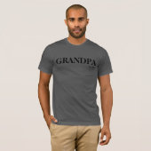Opa namen kleinkinderen voor en achterkant t-shirt (Voorkant volledig)