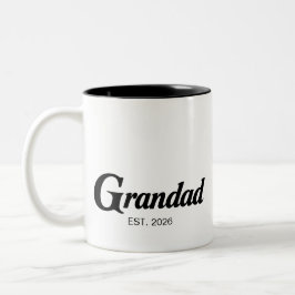Opa Nieuw Opa Cadeau Tweekleurige Koffiemok