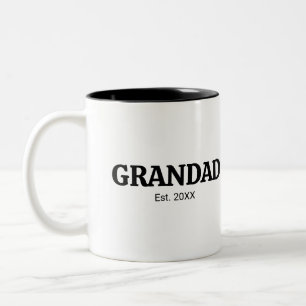 Opa Nieuw Opa Cadeau Tweekleurige Koffiemok