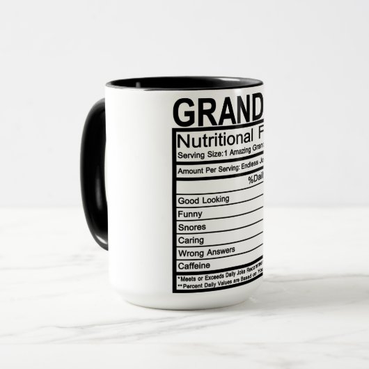 Opa Nutritional Facts Mok (Voorkant links)