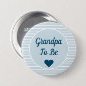 Opa om Baby shower Button te zijn (Voorkant /achterkant)