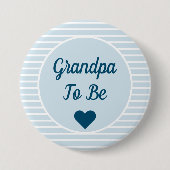 Opa om Baby shower Button te zijn (Voorkant)