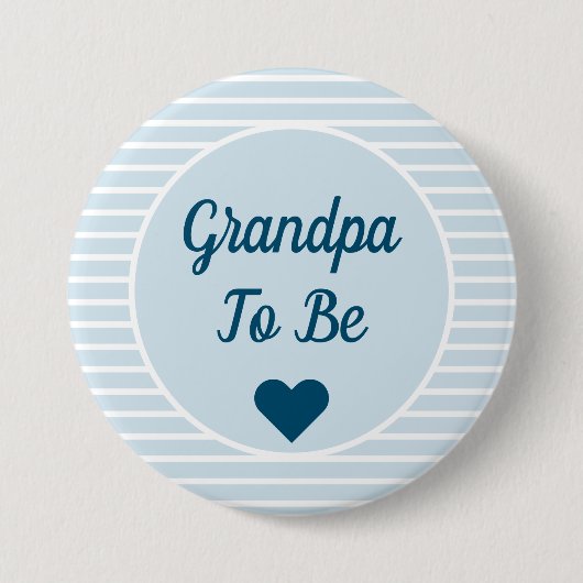 Opa om Baby shower Button te zijn (Voorkant)