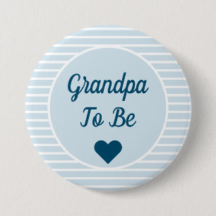 Opa om Baby shower Button te zijn