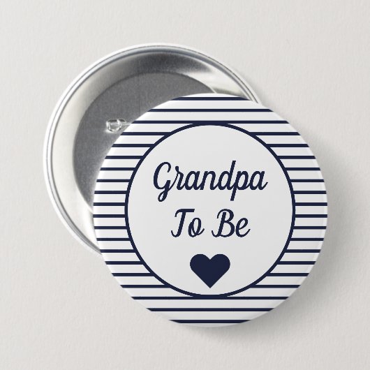 Opa om Baby shower Button te zijn (Voorkant /achterkant)