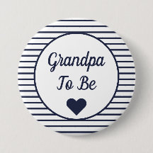 Opa om Baby shower Button te zijn
