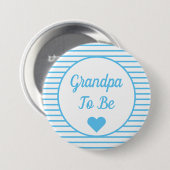 Opa om Baby shower Button te zijn (Voorkant /achterkant)