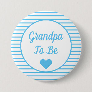 Opa om Baby shower Button te zijn