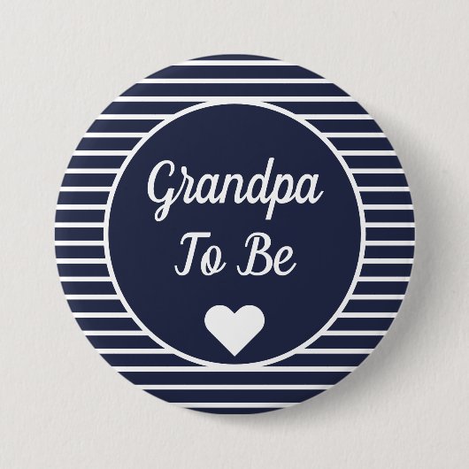 Opa om Baby shower Button te zijn (Voorkant)
