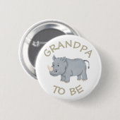 Opa om Baby shower Button Wild One Zoo te zijn (Voorkant /achterkant)