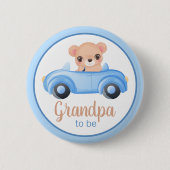 Opa om Beer Boy Baby shower Button (Voorkant)
