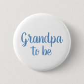 Opa om Boy Baby shower Button (Voorkant)