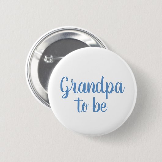 Opa om Boy Baby shower Button (Voorkant /achterkant)